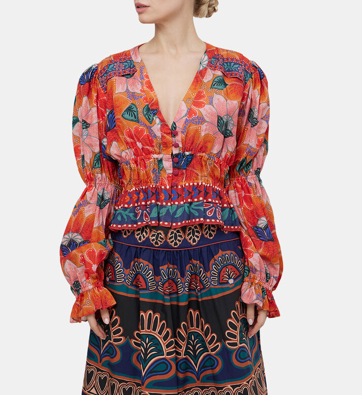 Marias Floral Long Sleeve Blouse Marias Floral Long Sleeve Blouse
