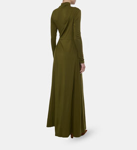 Bouguessa Jade Wrap Maxi Dress, Model View