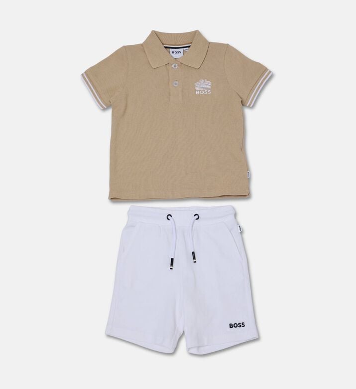 Boss Piqu&eacute; Polo Jersey Bermuda 2-piece Set, Packshot View