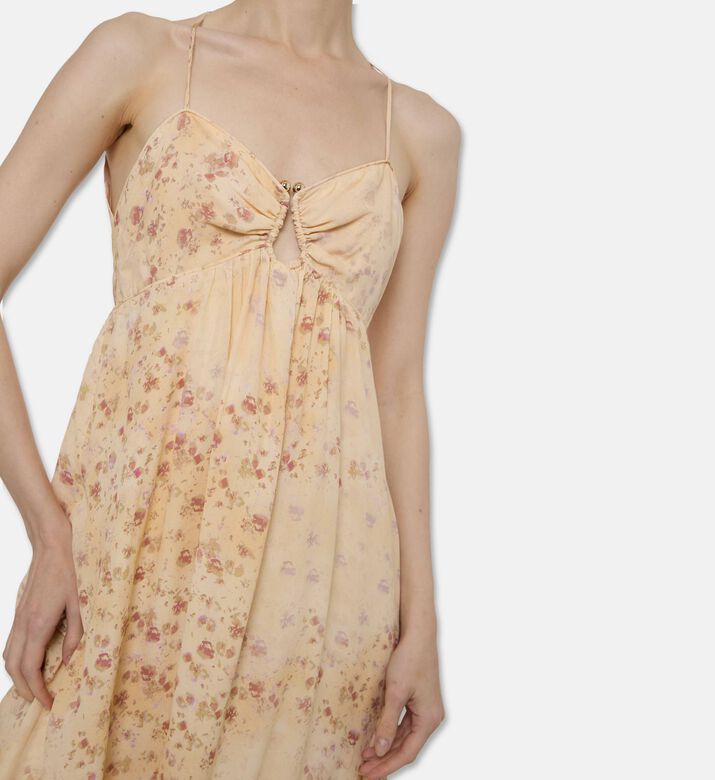 Ba and Sh Floral Strappy Maxi Dress, Model View