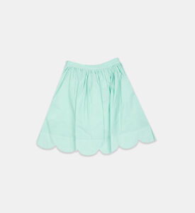 تنورة واسعة بحافة صدفية