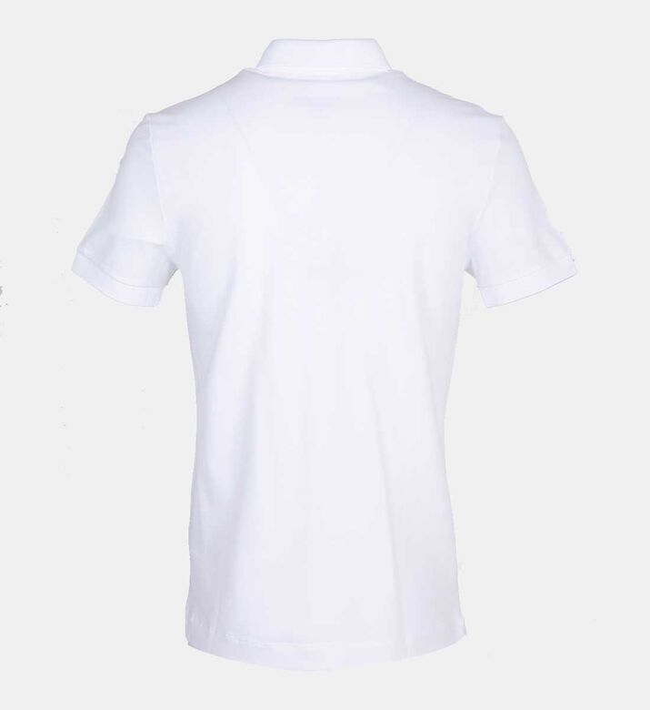 Cotton Ribbed-collar Polo Shirt