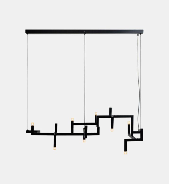 Versmissen Elements Stainless Steel 8-bulbs Lamp, Black, Packshot View