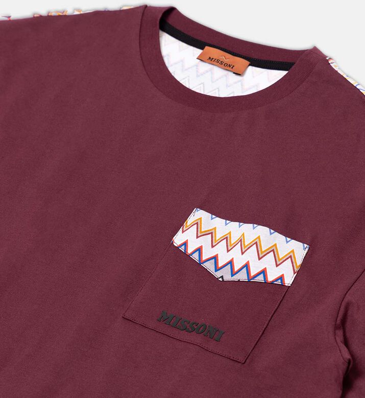 Cotton Embellished Pocket T-shirt