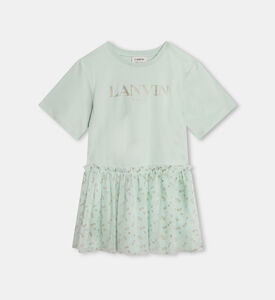 فستان قطن واسع بطبعة أزهار