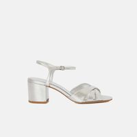 Napa Leather Mid-heel Sandals