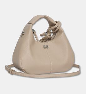 Ganni Knotted-handle Mini Hobo Bag, Packshot View