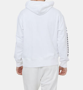 سترة قطنية بغطاء رأس بطبعة غرافيك