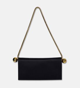 Stephane Rolland Pop Up Silk Satin Shoulder Bag, Black, Packshot View