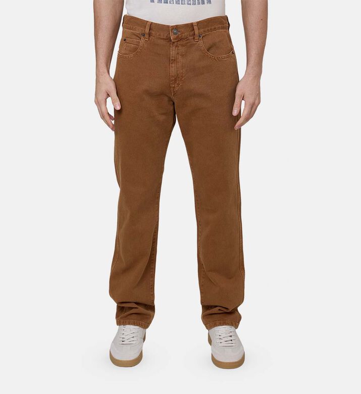 Cotton Wide-leg Denim Pants