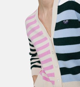 Maison Labiche Glizieres Multi-stripe Cardigan, Model View