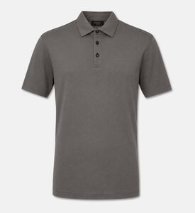 Slowear Silk-cotton Short-sleeve Polo Shirt, Grey, 52, Packshot View