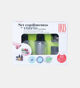 Iris Barcelona Glass Food Dressing 4-piece Set, Packshot View