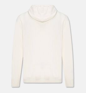 Carter and White Declan Cashmere Drawstring Hoodie, Ivory, Xl, Packshot View