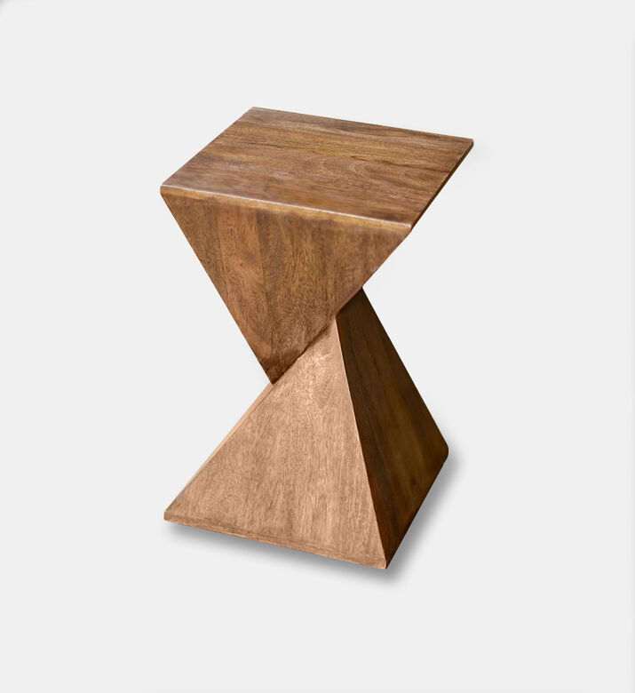 Home Deco and More Oscar Stool Inverted, Dark-brown, 30x30x46-cm, Packshot View