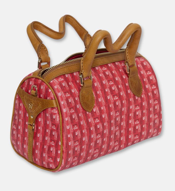 Manc Mayfair Monogram Duffle Bag, Red, Packshot View