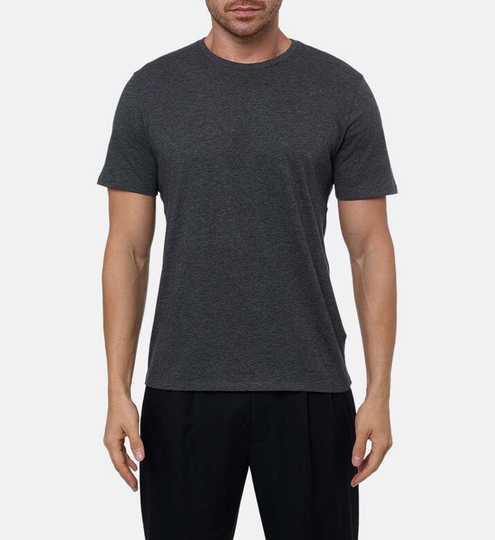 Vince Cotton Crewneck T-shirt, Model View