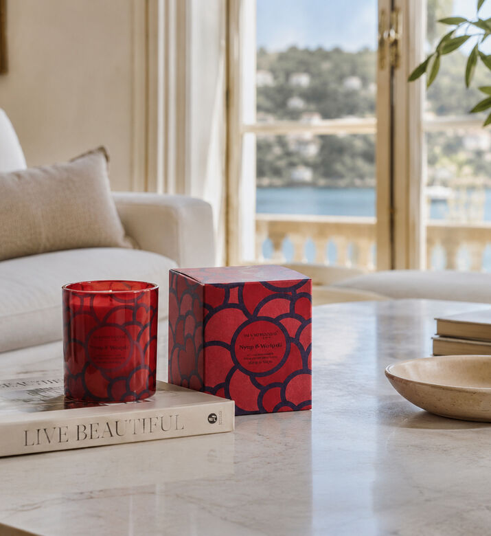 Ladenac 70s Poppy Marygold Candle Jar, Poppy, 500-gr, Packshot View