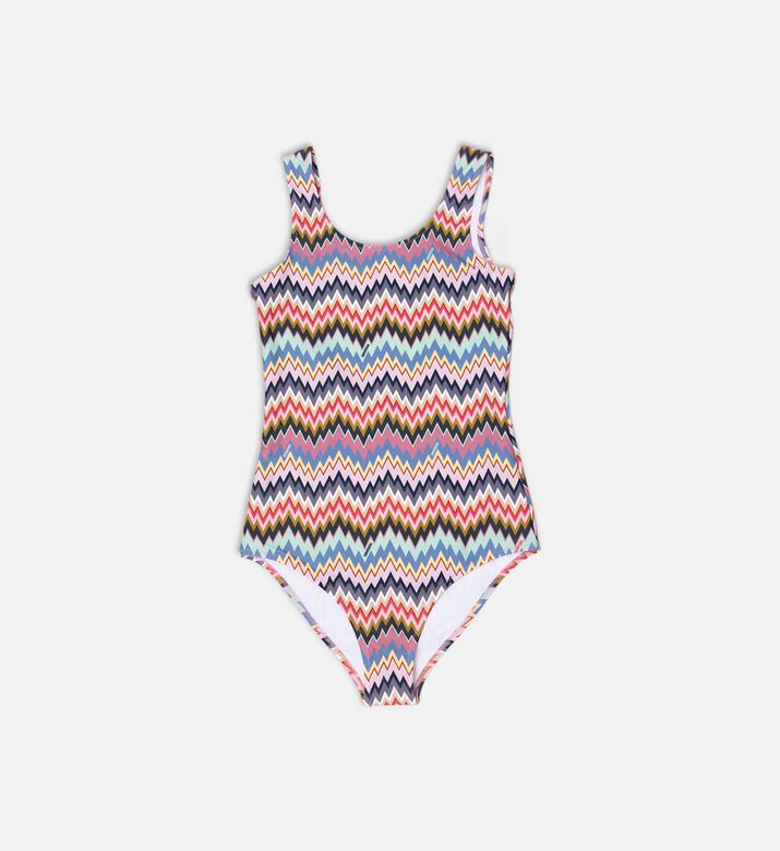 Zigzag-print One-piece Swimsuit