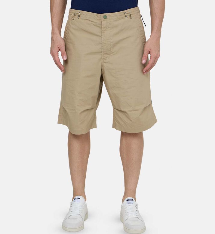 شورت قطن فضفاض بنقشة نمر وتنين