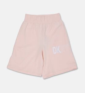 DKNY Unisex Logo-print Bermuda Shorts, Pink, 16y, Packshot View