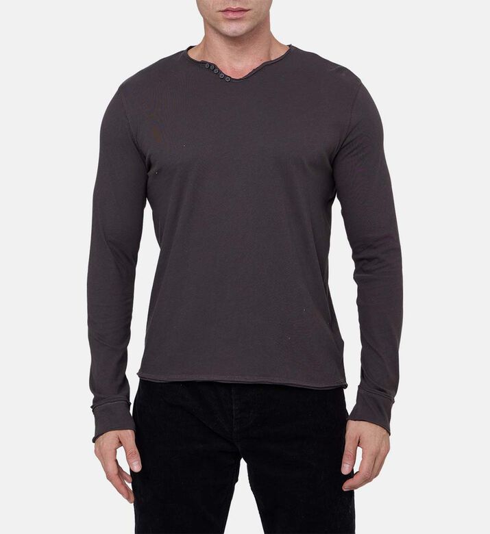 Monastir Cotton Tunisian Collar Top