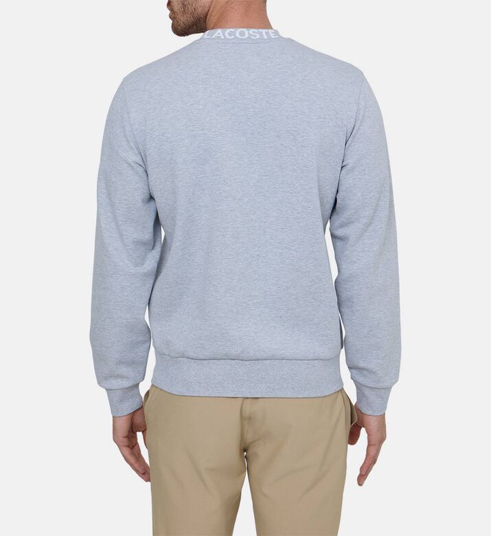 Logo Jacquard Collar Double Face Sweatshirt