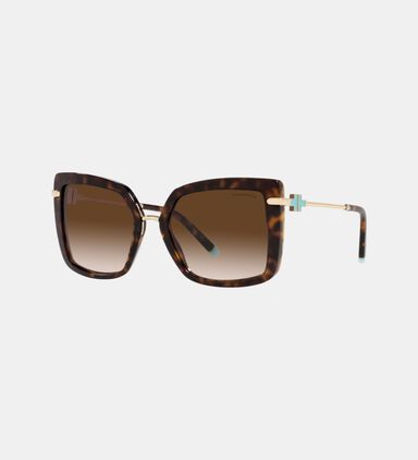 Square Tortoiseshell Pattern Sunglasses 54