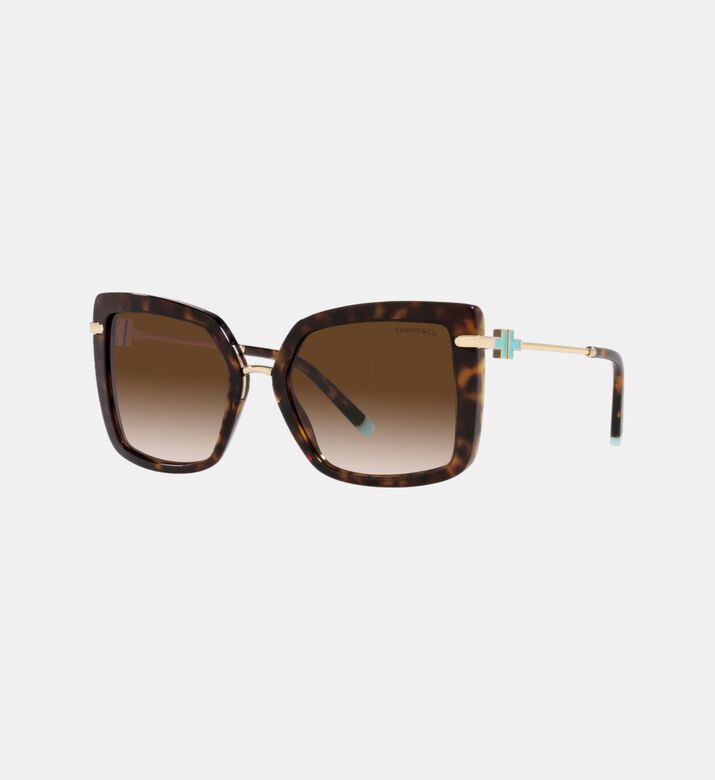Square Tortoiseshell Pattern Sunglasses 54