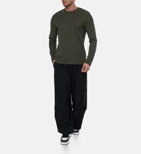 Vince Terrapin Crewneck Long-sleeve Sweater, Green, Xl, Model View