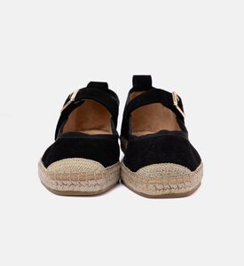 Buckle Strap Jute Sole Ballerina