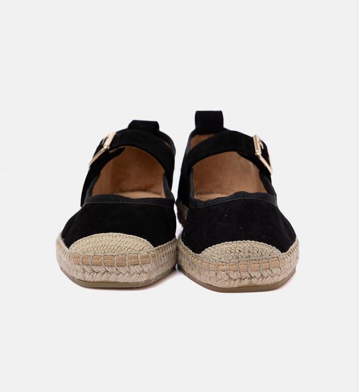 Buckle Strap Jute Sole Ballerina