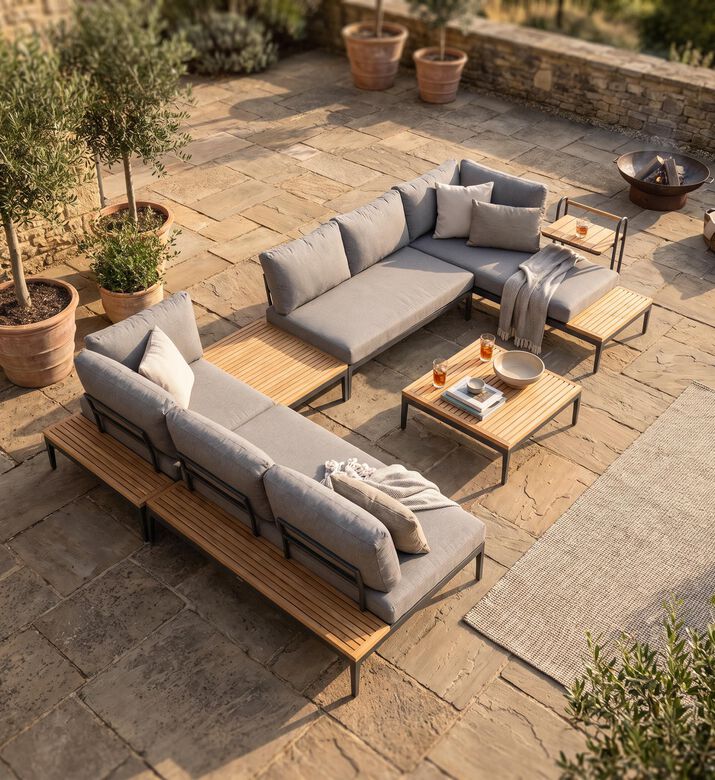 Lifestyle Garden Topaz Corner Lounge Sofa, Packshot View