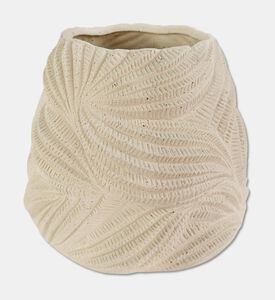 Shishi Ceramic Dune Vase Sand, Cream, 22-cm, Packshot View