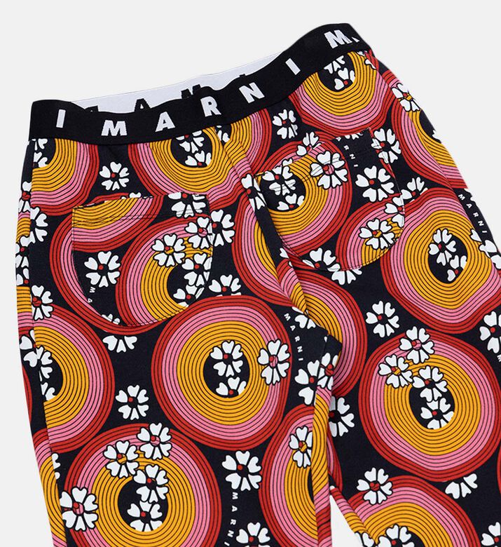 Girl Floral-print Cotton Pants Girl Floral-print Cotton Pants