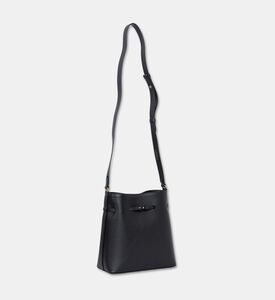 Strathberry Corda Smooth Leather Bucket Bag, Black, Packshot View