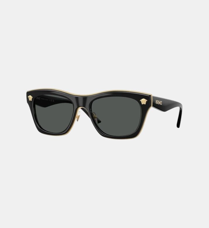 Glossy Cat-eye Frame Sunglasses 53
