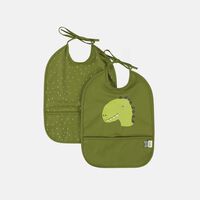 Mr. Dino Waterproof 2-pack Bib Set