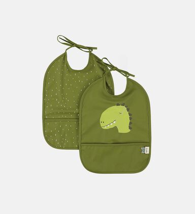 Mr. Dino Waterproof 2-pack Bib Set