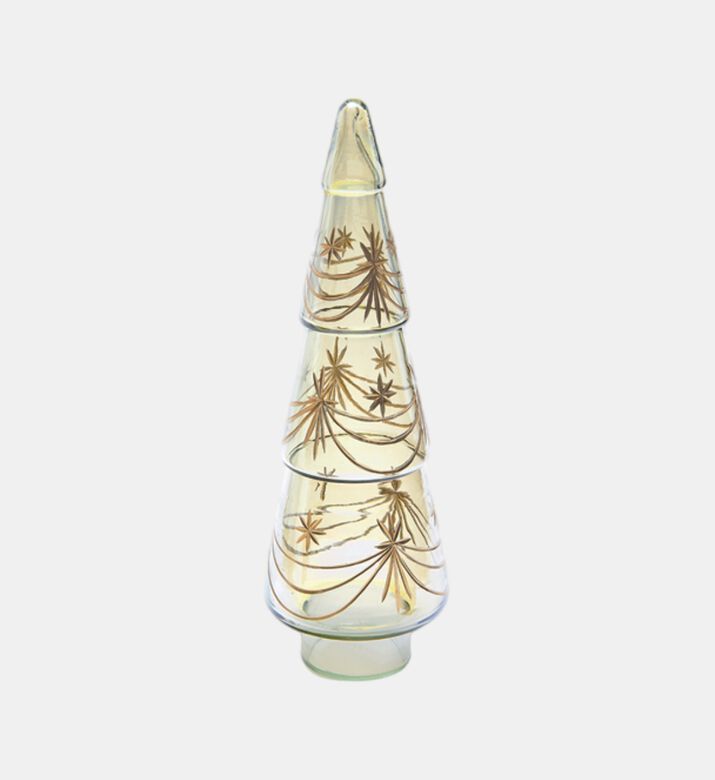 Bruco Albero Vetro Cutting, Gold, 16x46-cm, Packshot View