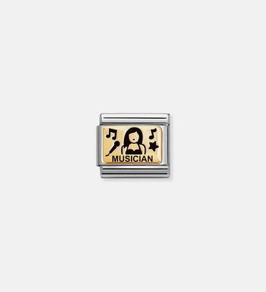 Composable Classic 18k Gold Musician Plate