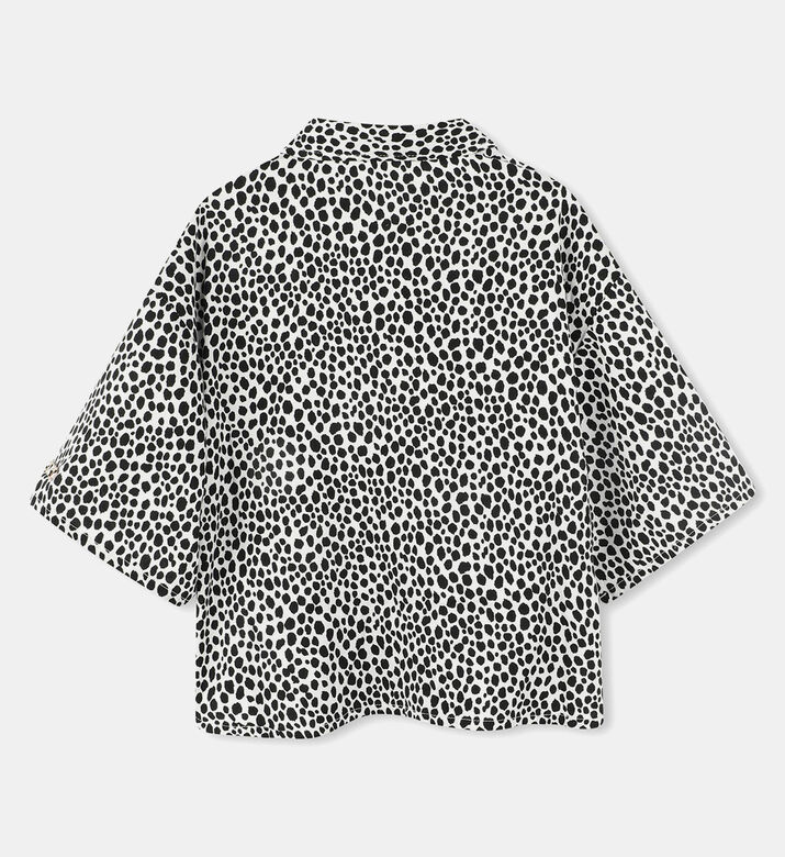 Dalmatian-print Short-sleeve Shirt
