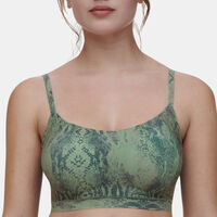 Snake-print Bralette