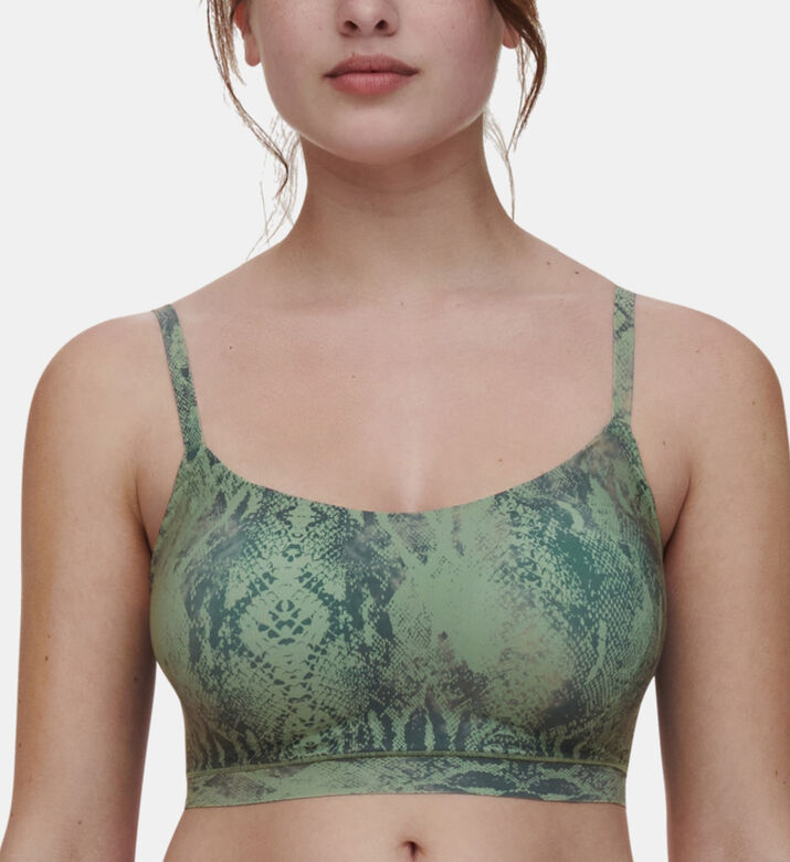 Snake-print Bralette