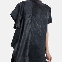 Short-sleeve Asymmetrical Dress