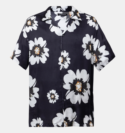Floral-print Button-down Shirt