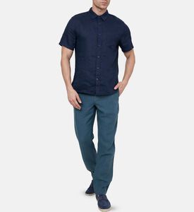 قميص بأكمام قصيرة بصف أزرار