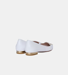 Butterfly Leather Flat Heel Studs Ballerina