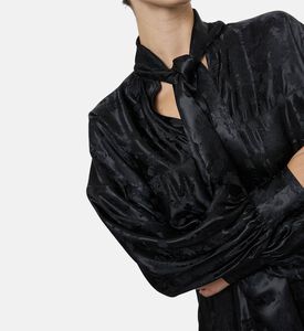 Floral Pattern V-neck Maxi Dress