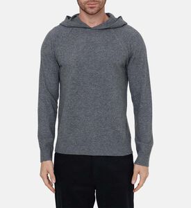 هودي كلاسيكي محبوك بقصة عادية